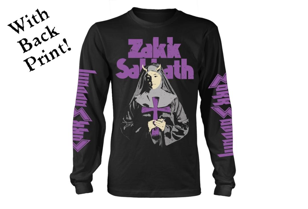 Official Band Merch | Zakk Wylde/Zakk Sabbath - Nun Men's Official Long Sleeve T-Shirt - Front