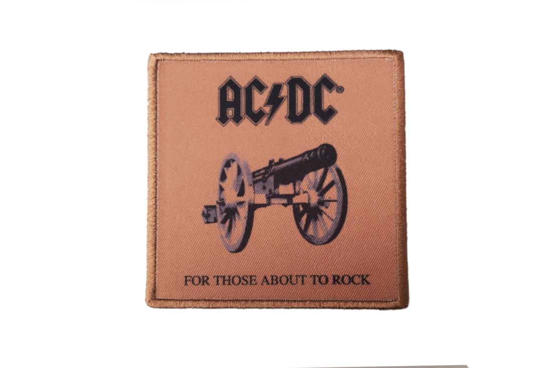 Official Band Merch | AC/DC - For Those About To Rock Album Cover Woven Patch