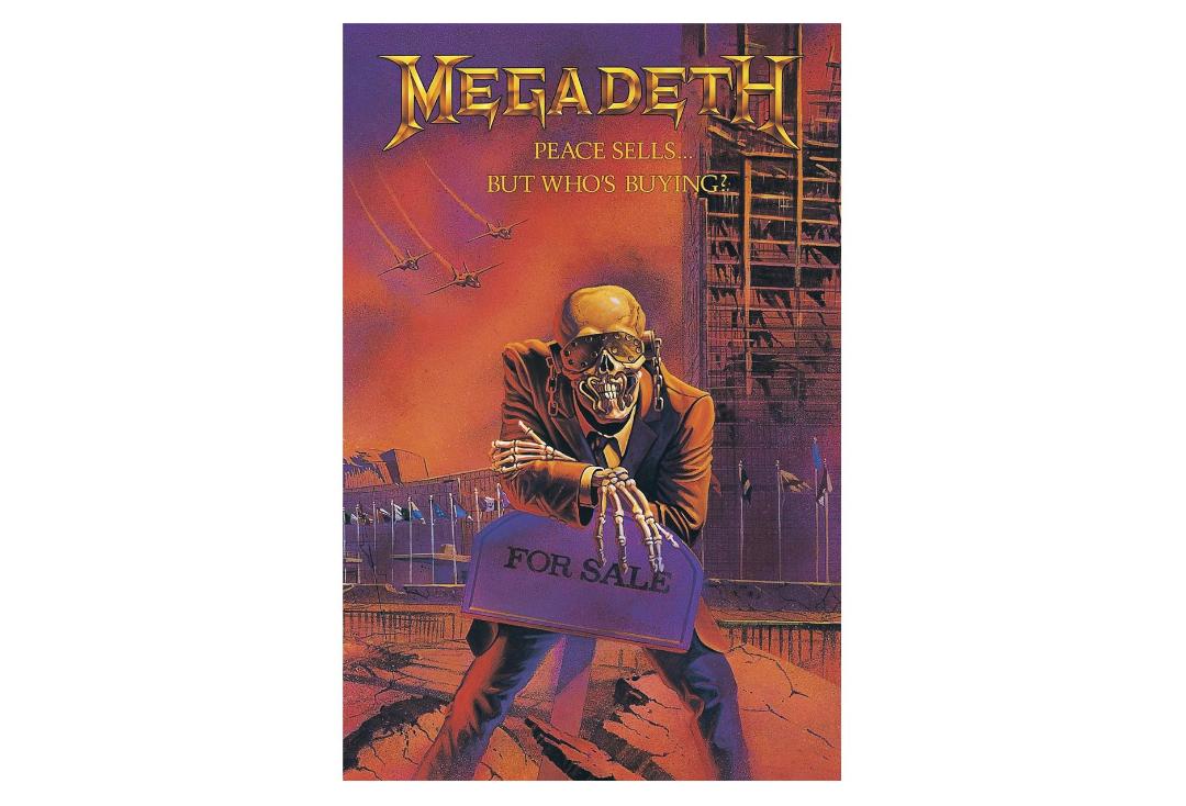 Official Band Merch | Megadeth - Peace Sells Printed Textile Poster