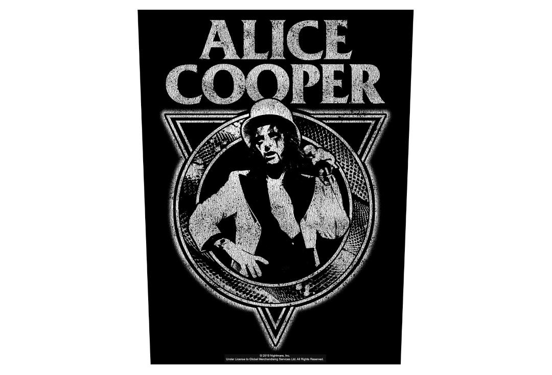 Official Band Merch | Alice Cooper - Snakeskin Printed Back Patch