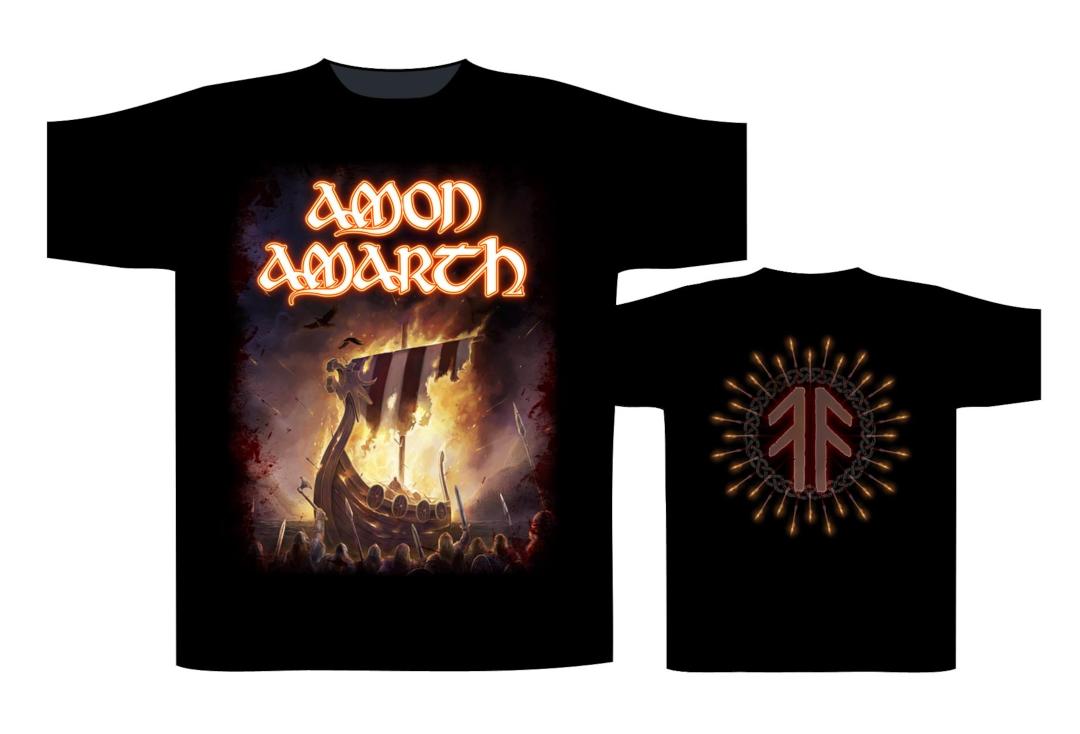 Official Band Merch | Amon Amarth - 1000 Burning Arrows Official Men's Short Sleeve T-Shirt