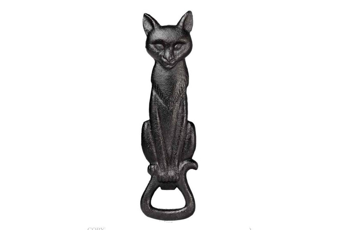 Alchemy Gothic | Black cat Bottle Opener - Main