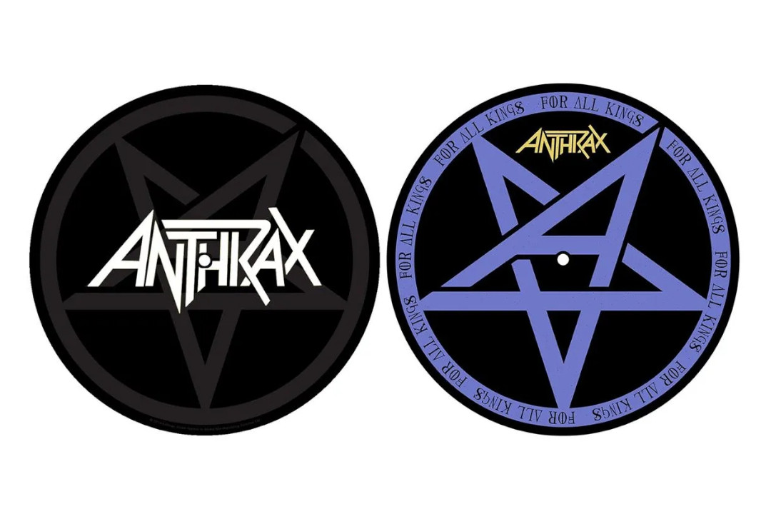 Official Band Merch | Anthrax - Pentathrax/For All Kings Official Slipmat Set