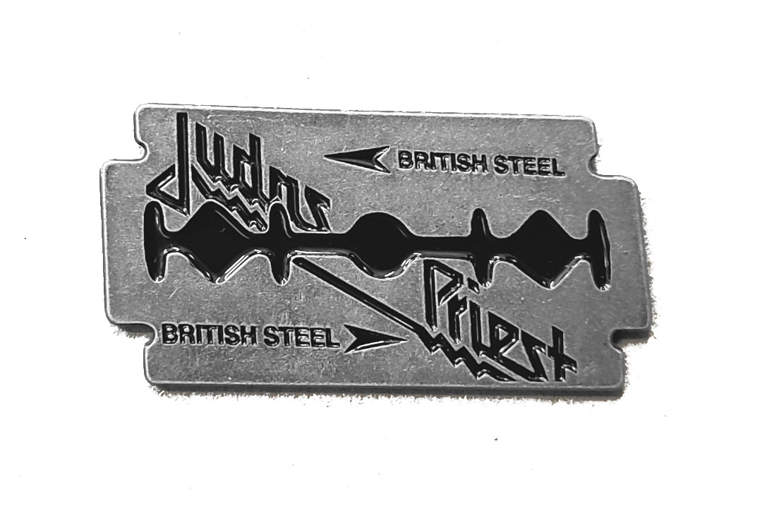 Official Band Merch | Judas Priest - British Steel Metal Pin Badge