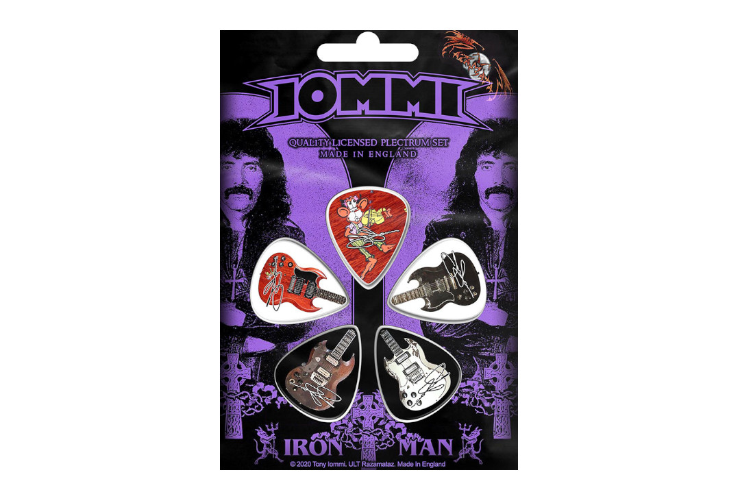 Official Band Merch | Tony Iommi - Iron Man Official Plectrum Pack