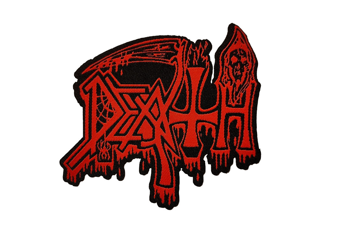 Official Band Merch | Death - Cut Out Logo Woven Patch