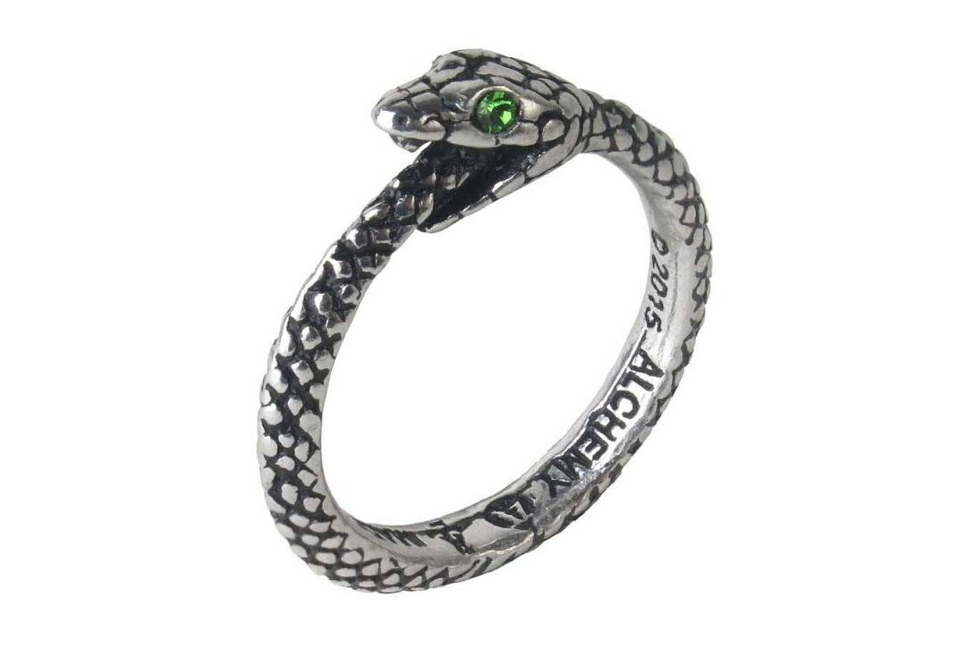 Alchemy Gothic | Sophia Serpent Pewter Ring - Main