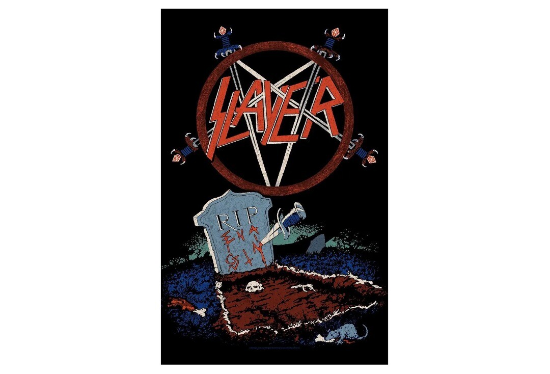 Official Band Merch | Slayer - Reign In Pain Printed Textile Poster