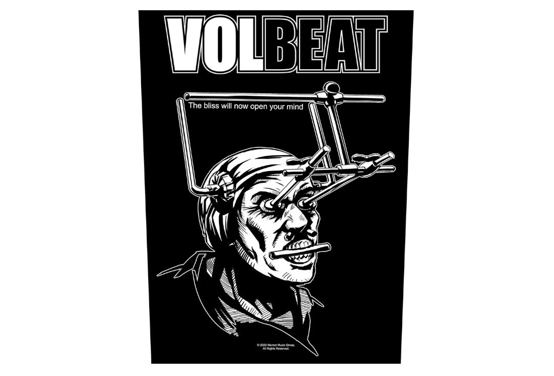 Official Band Merch | Volbeat - Open Your Mind Printed Back Patch