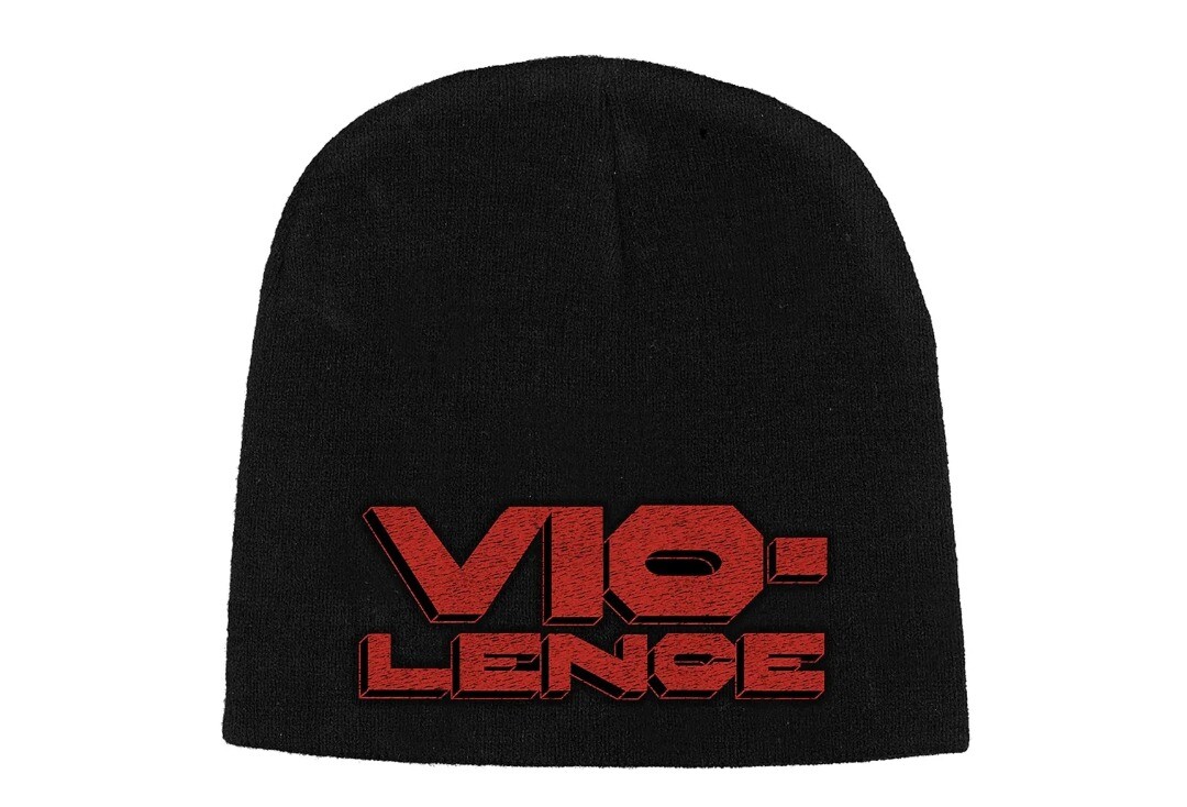 Official Band Merch | Vio-Lence - Logo Embroidered Official Knitted Beanie Hat