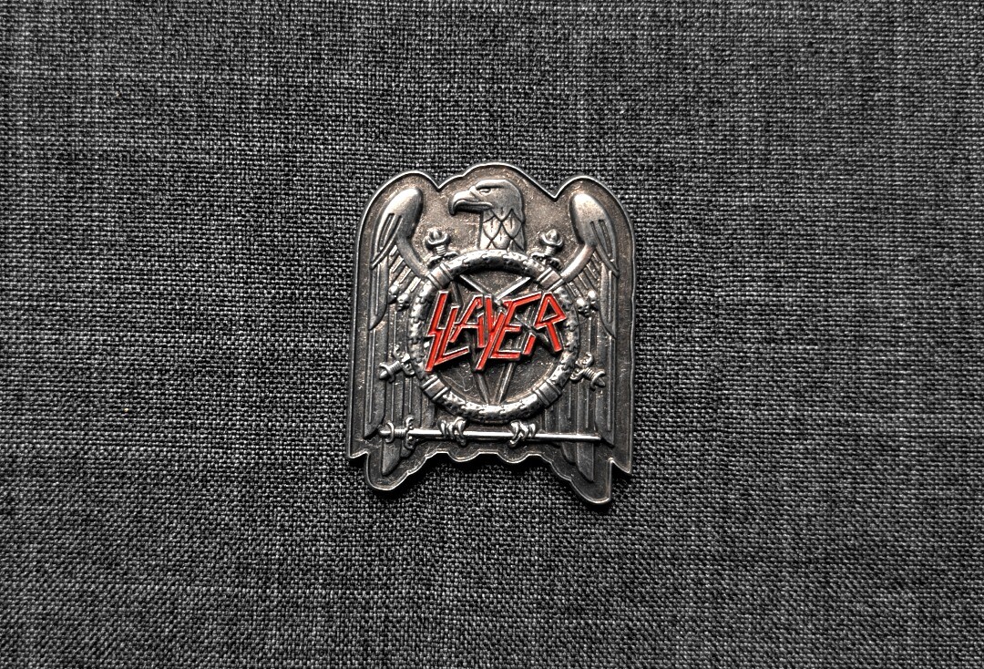 Official Band Merch | Slayer - Eagle Official Metal Pin Badge