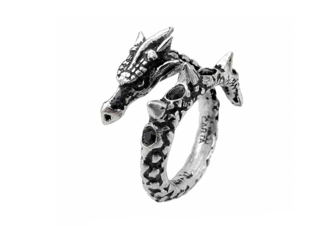 Vis Viva Alchemy Gothic Pewter Ring - Main