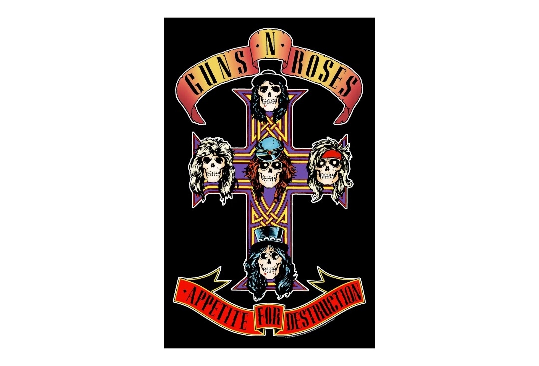 Guns N' Roses - Appetite For Destruction Printed Textile Poster