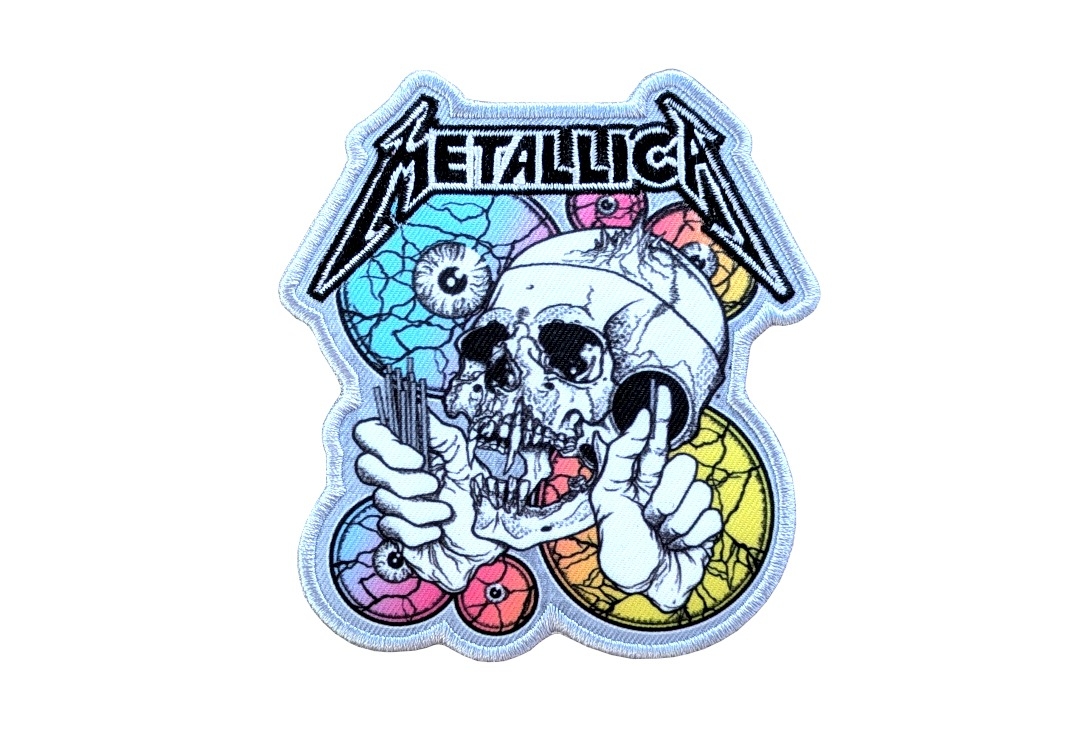 Metallica - The Last Straw Multi-Colour Eyes Iron On Printed & Embroidered Patch