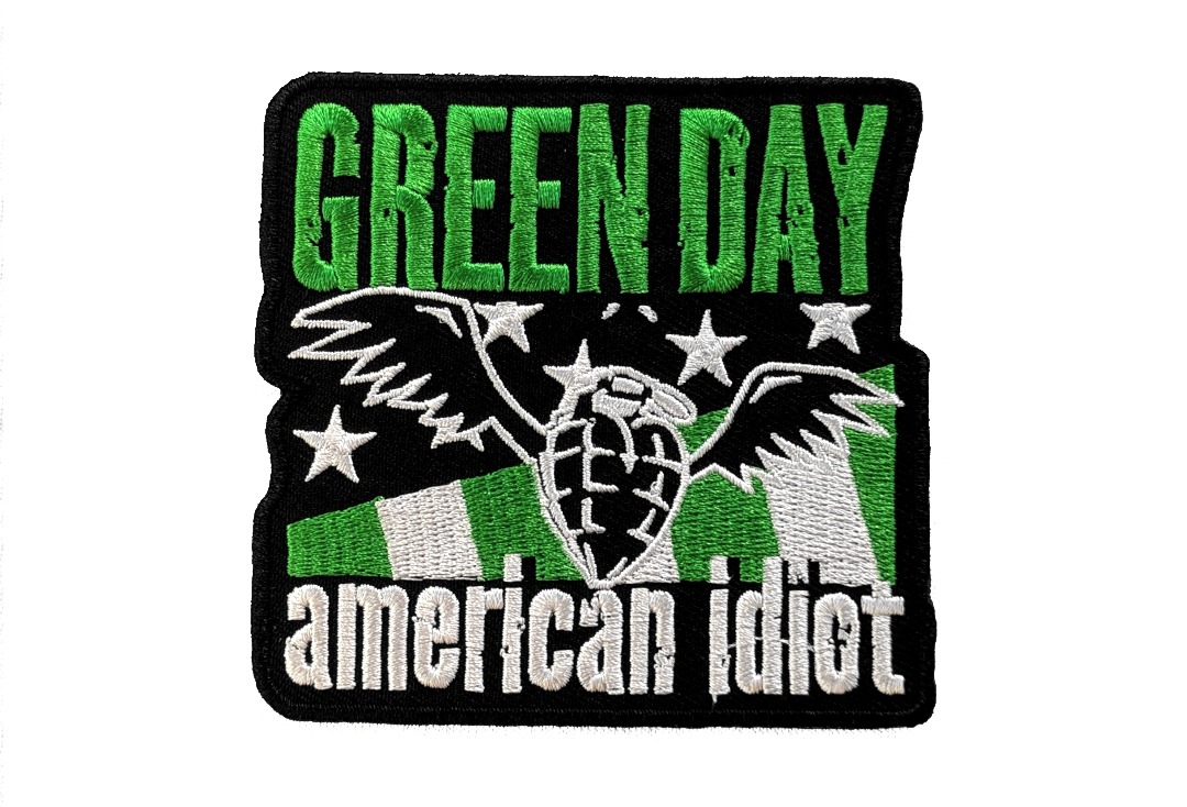 Green Day - American Idiot Wings Iron On Embroidered Patch