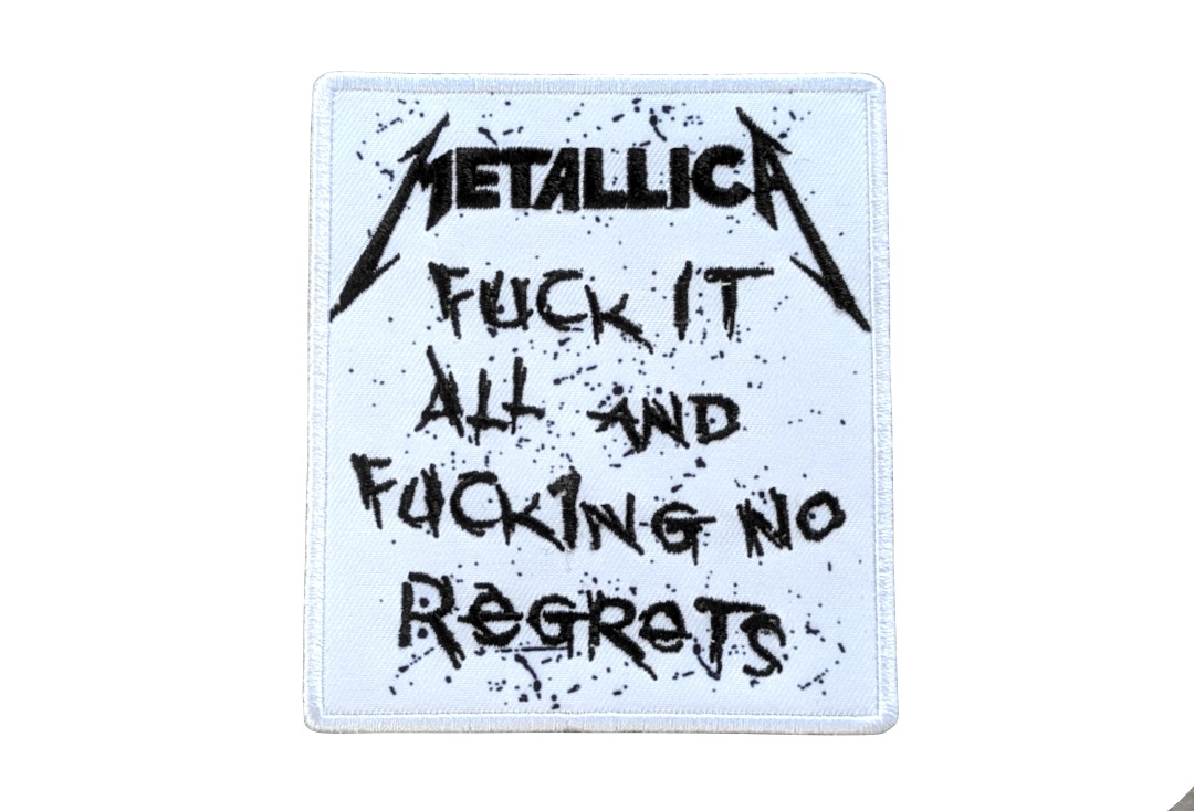 Metallica - No Regrets Iron On Embroidered Patch