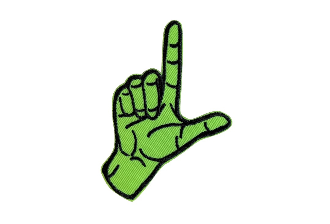 Yungblud - Green Finger Point Iron On Embroidered Patch