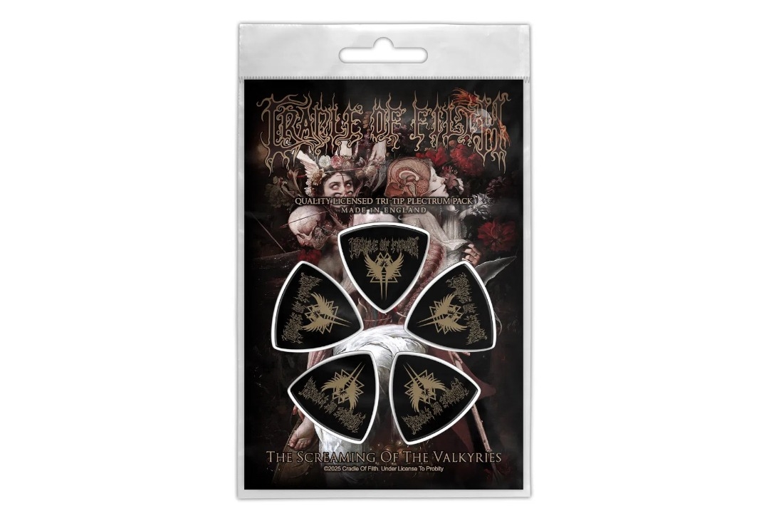 Cradle Of Filth - The Screaming Of The Valkyries Official Tri-Tip Plectrum Pack