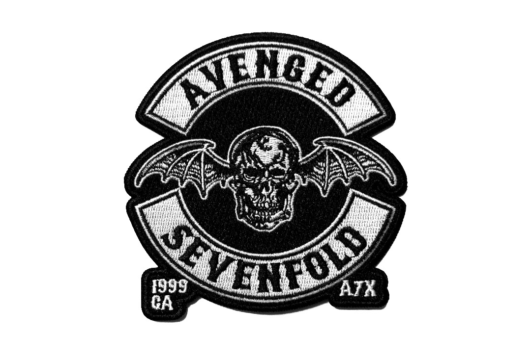 Avenged Sevenfold - Deathbat Crest Cut Out Iron On Embroidered Patch