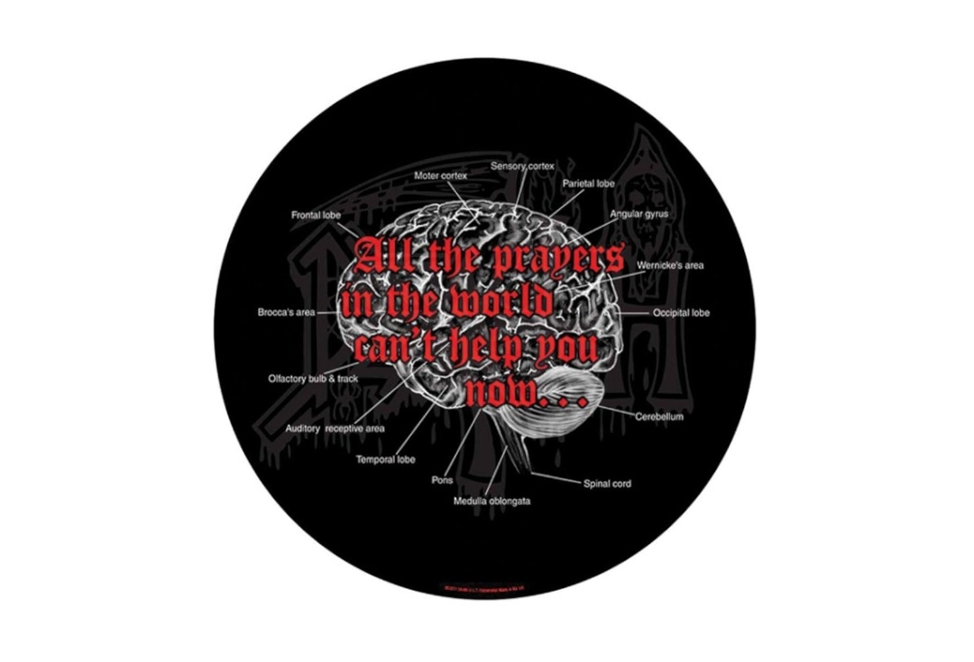 Death - Brain Printed Circular Back Patch