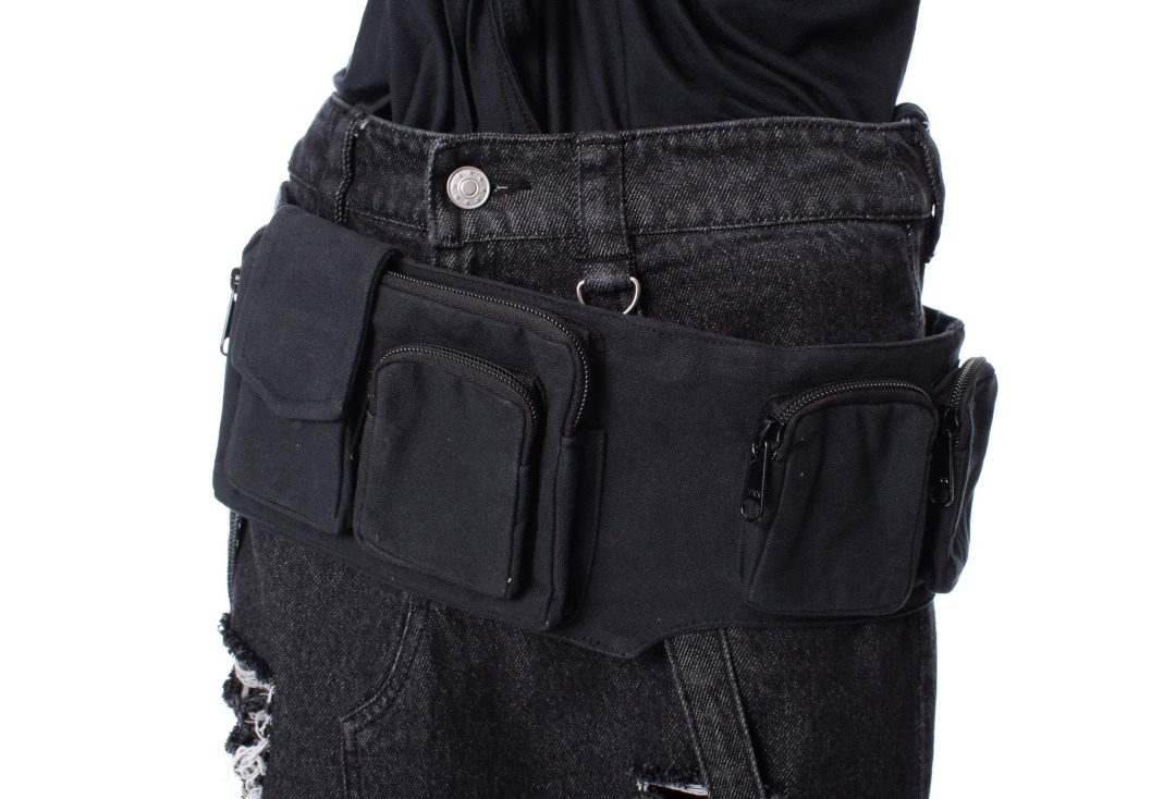 Ida Black Innocent Lifestyle Pocket Belt - Front