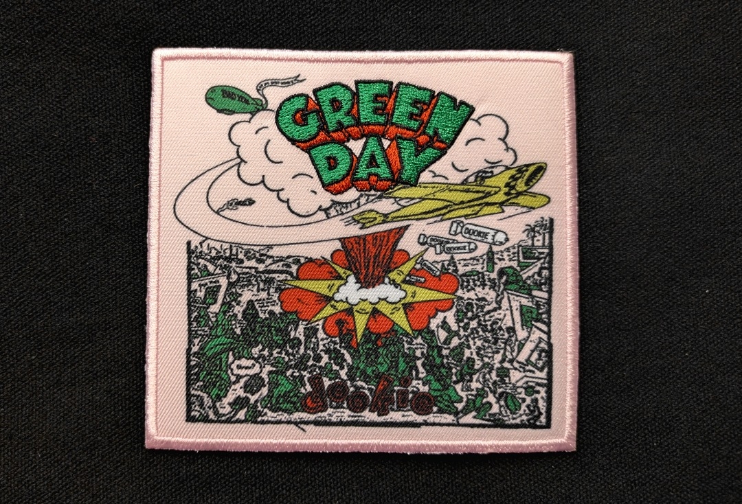 Green Day - Pink Dookie Album Cover Iron On Printed & Embroidered Patch