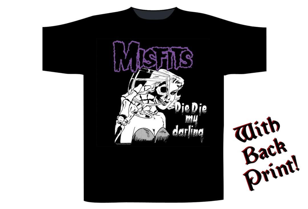 Official Band Merch | Misfits - Die DIe My Darling Men's Short Sleeve T-Shirt - Front View