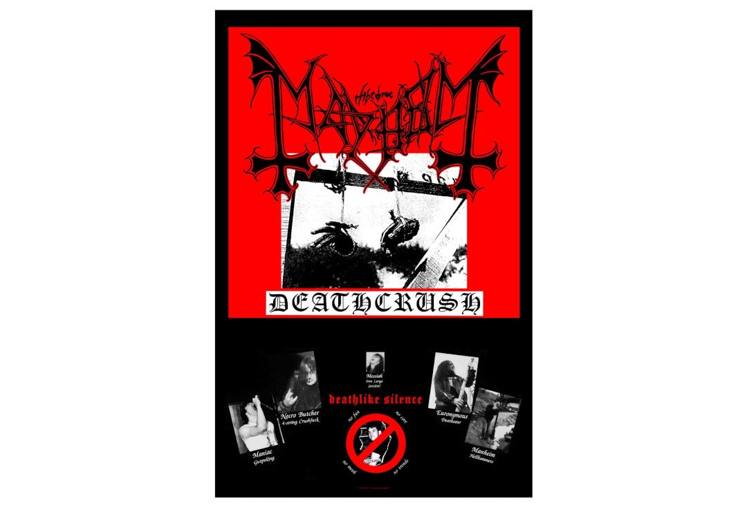 Official Band Merch | Mayhem - Deathcrush Printed Textile Poster
