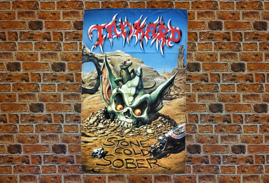 Tankard - Stone Cold Sober Printed Textile Poster