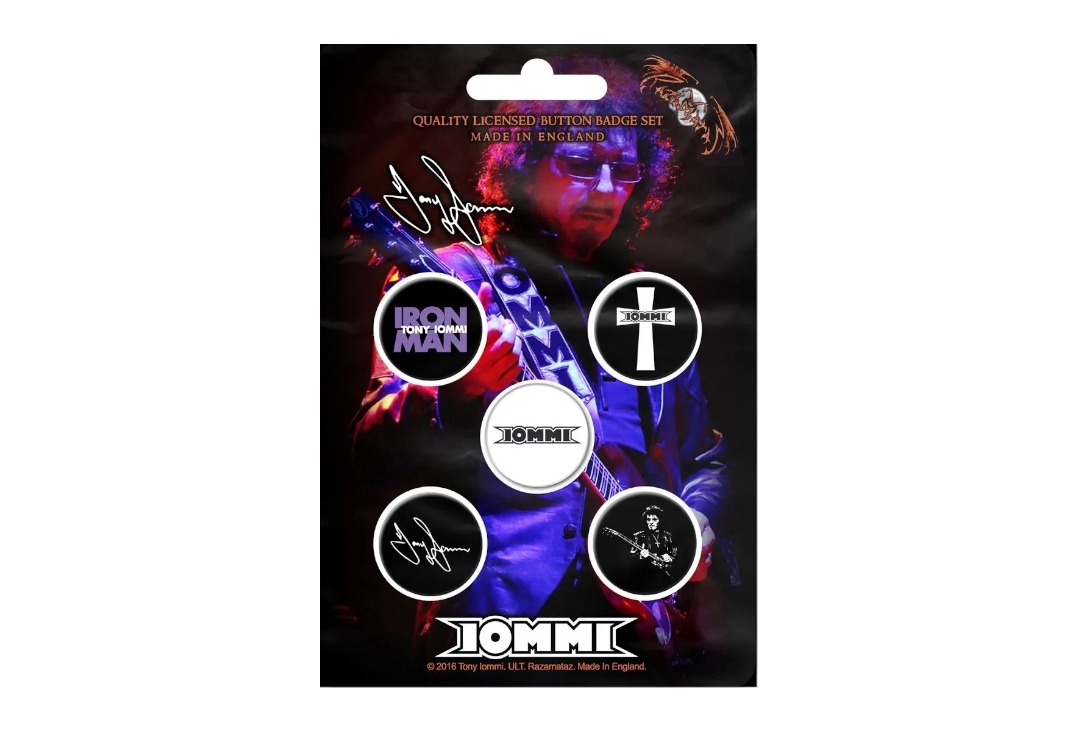 Tony Iommi - Iommi Official Button Badge Pack