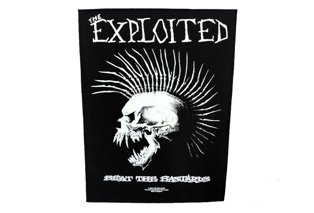 The Exploited - Beat The Bastards Printed Back Patch