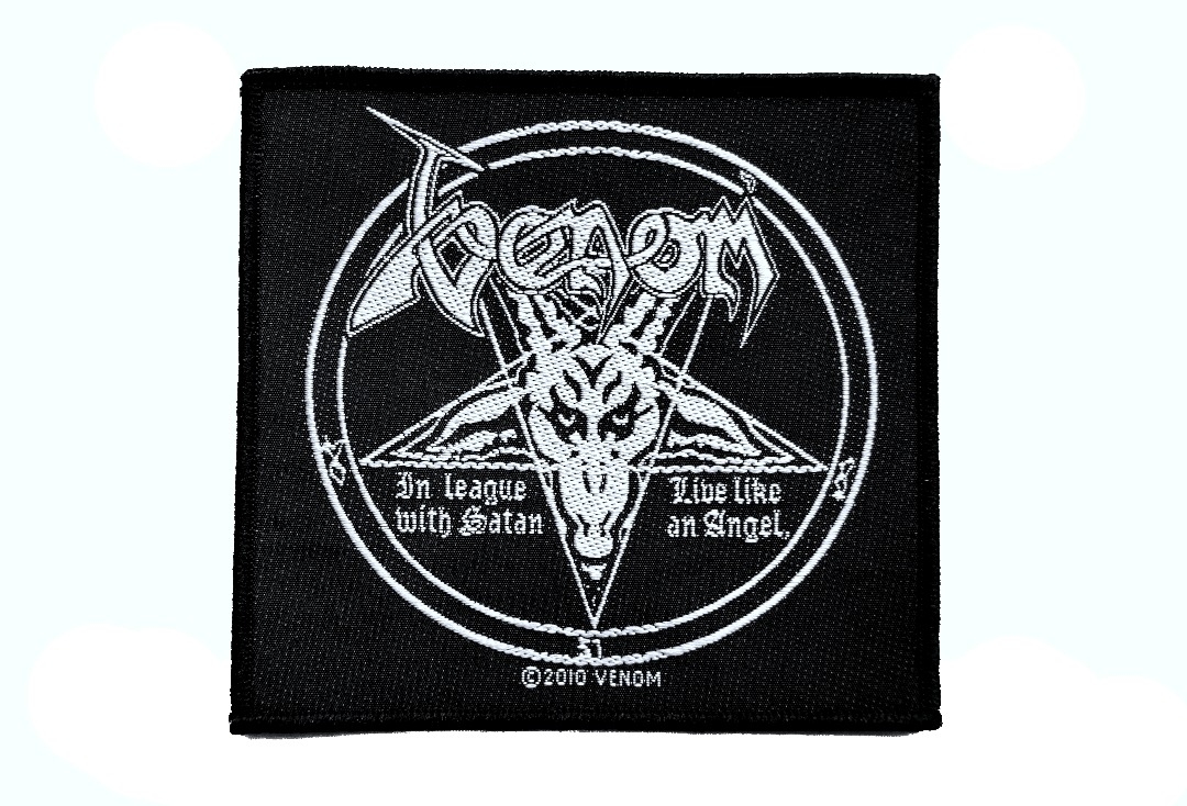 Venom - Square In League With Satan Sew On Woven Patch