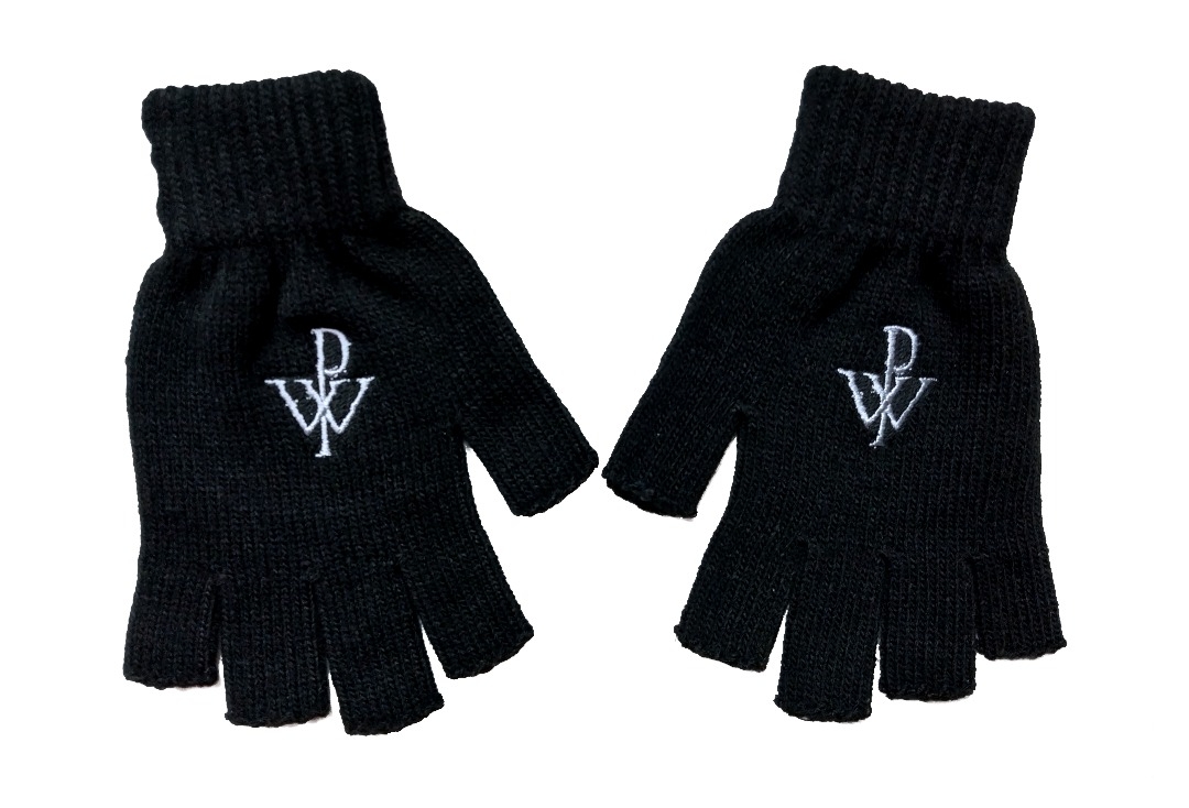 Powerwolf - PW Logo Embroidered Knitted Fingerless Gloves