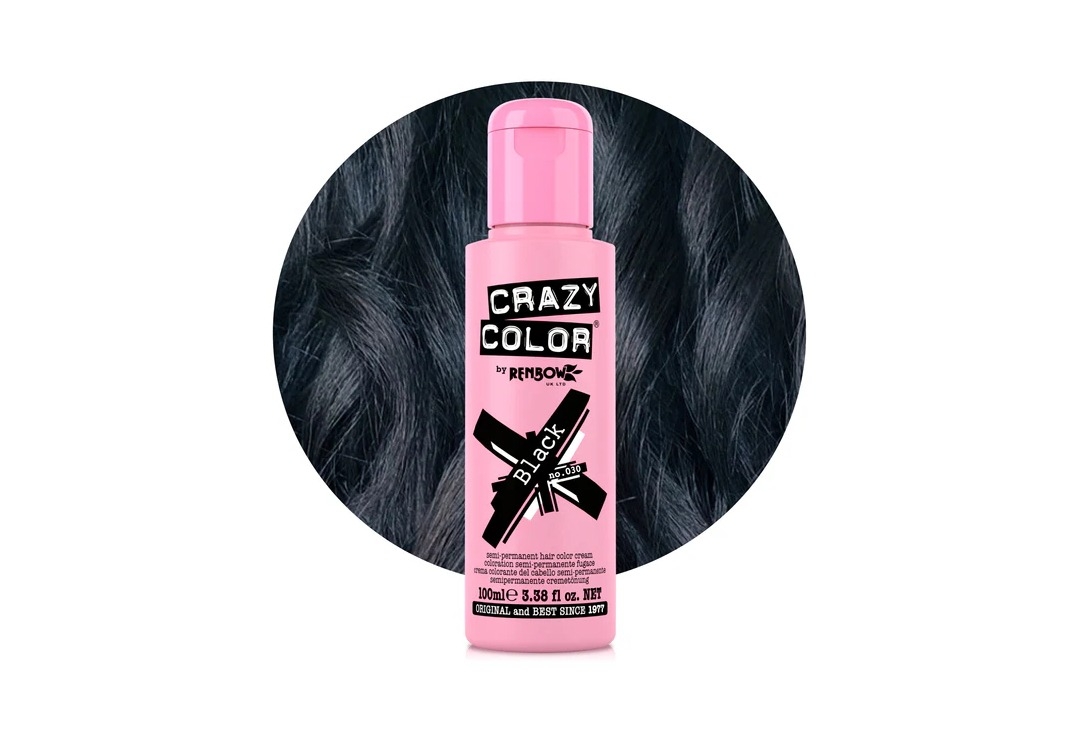 #30 Black Crazy Color Semi-Permanent Hair Colour