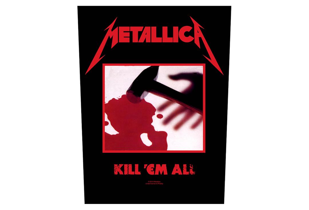 Official Band Merch | Metallica - Kill 'Em All Printed Back Patch