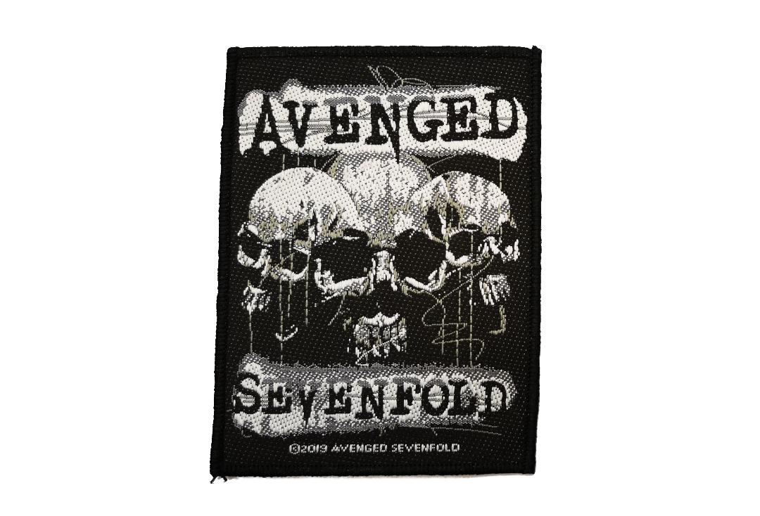 Official Band Merch | Avenged Sevenfold - Three Skulls Woven Patch