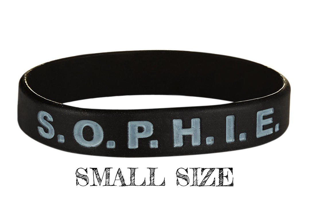 Sophie Lancaster Foundation | SOPHIE Wristband (Black & Silver)  - Small
