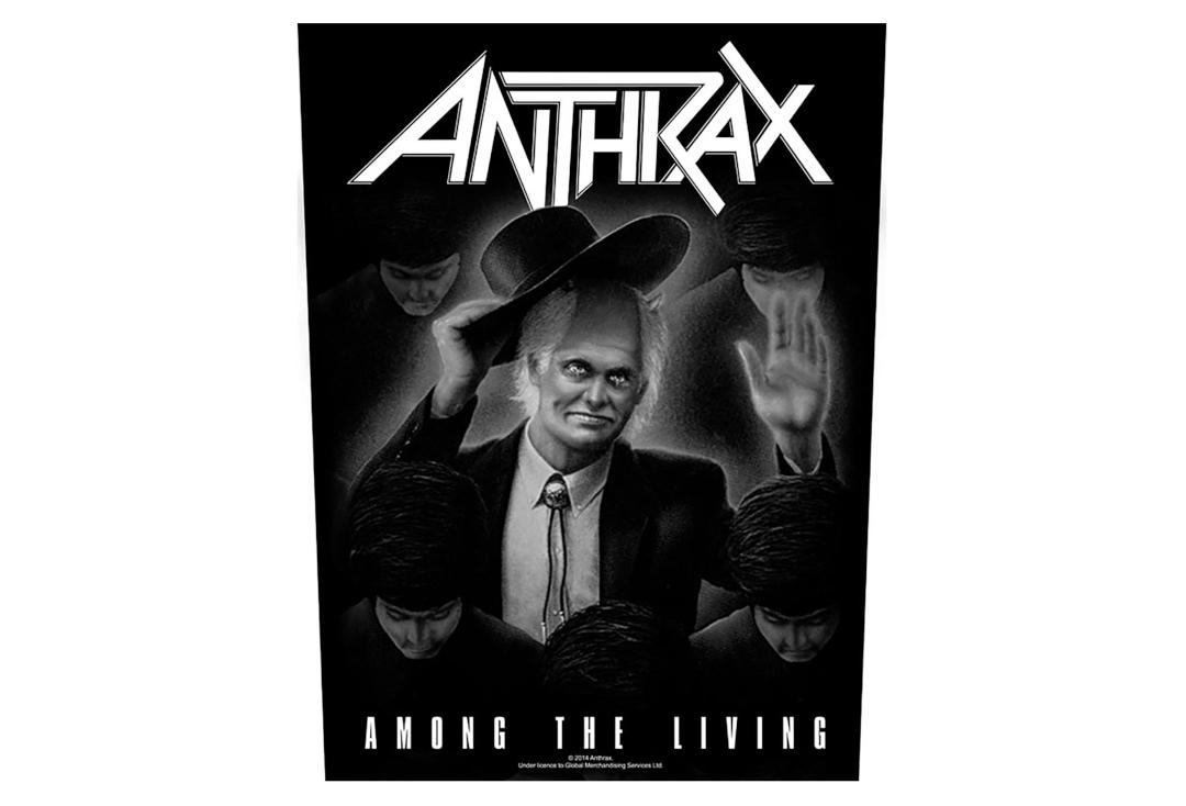Official Band Merch | Anthrax - Among The Living Printed Back Patch