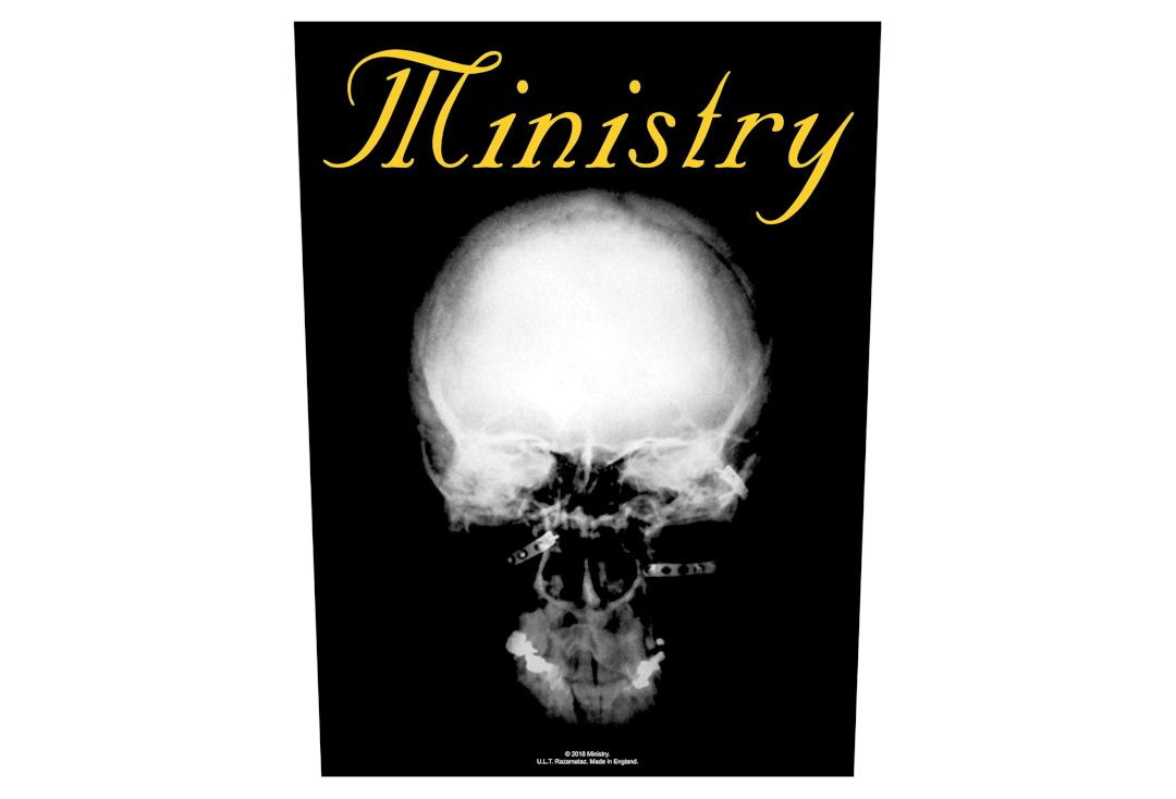 Official Band Merch | Ministry - The Mind Is A Terrible Thing To Waste Printed Back Patch