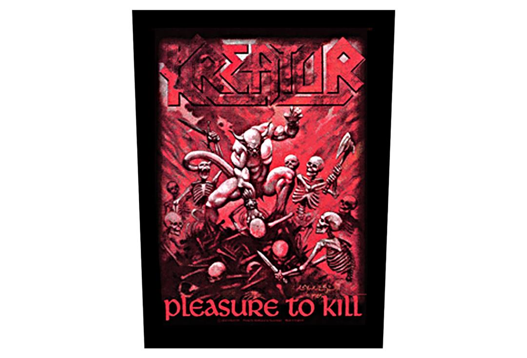 Official Band Merch | Kreator - Pleasure To Kill Printed Back Patch