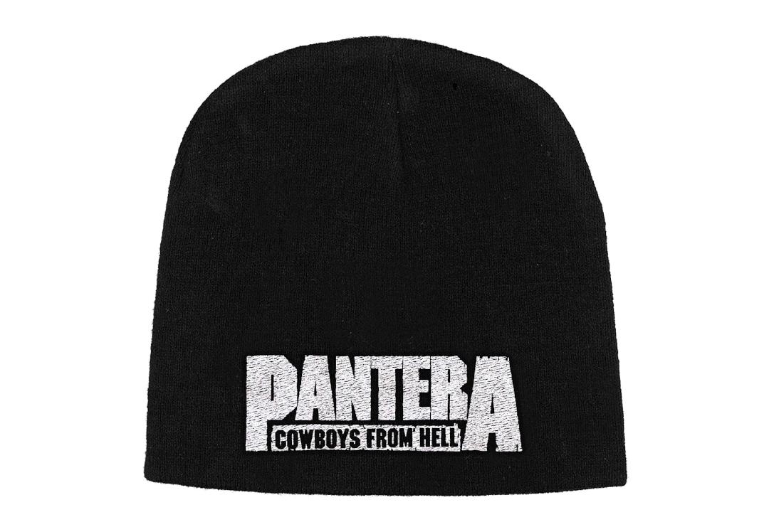 Official Band Merch | Pantera - Cowboys From Hell Embroidered Official Knitted Beanie Hat
