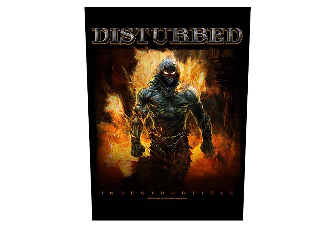 Official Band Merch | Disturbed - Indestructible Printed Back Patch