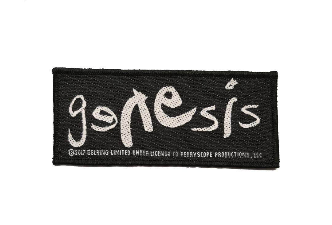 Official Band Merch | Genesis - White Logo Woven Patch