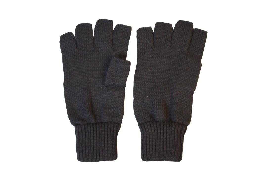 Kombat | Plain Black Men's Fingerless Gloves