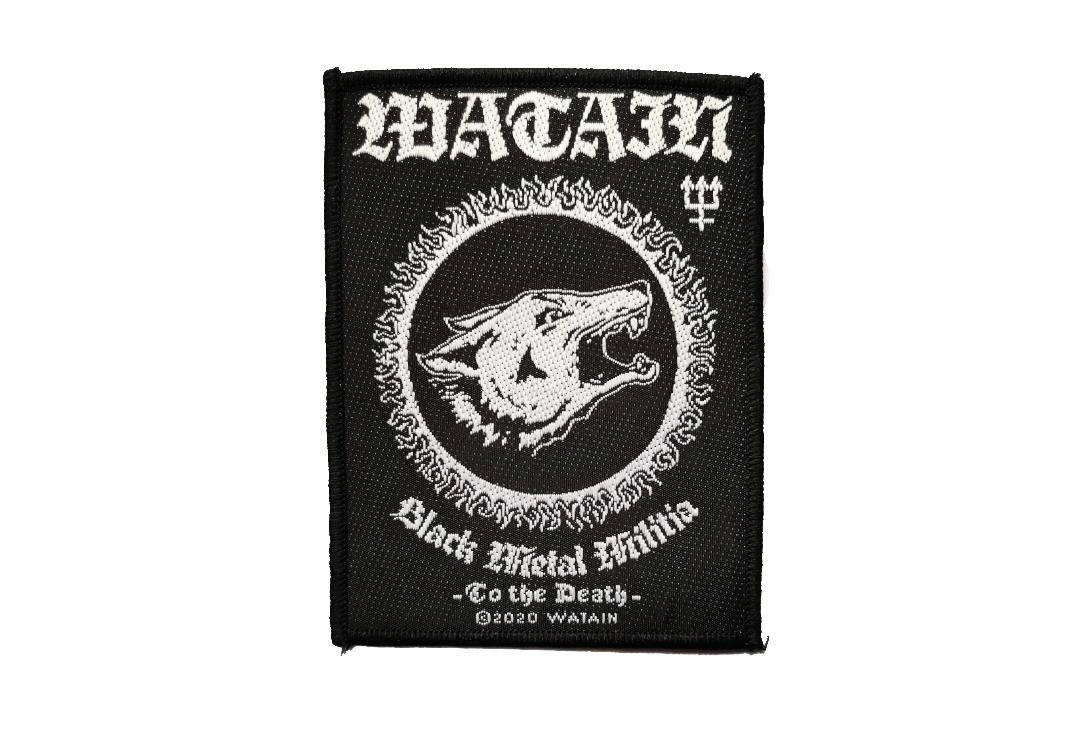 Official Band Merch | Watain - Black Metal Milisha Logo Woven Patch