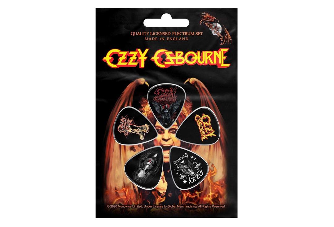Official Band Merch | Ozzy Osbourne - Classic Logo Official Plectrum Pack