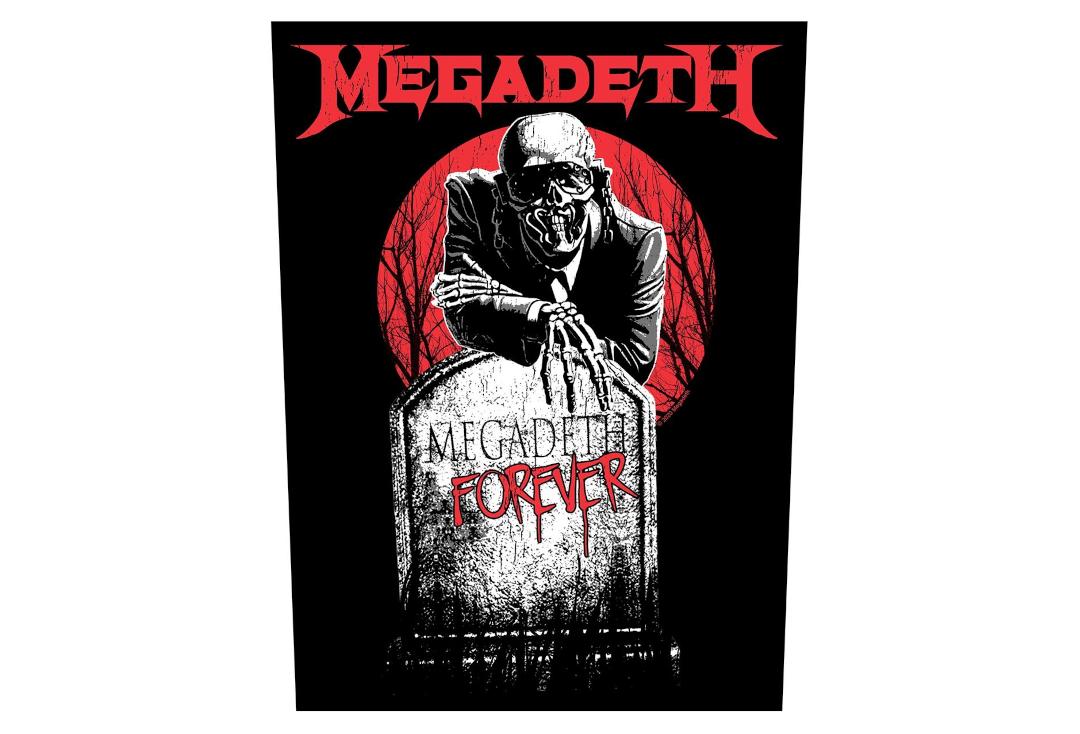 Official Band Merch | Megadeth - Tombstone Printed Back Patch