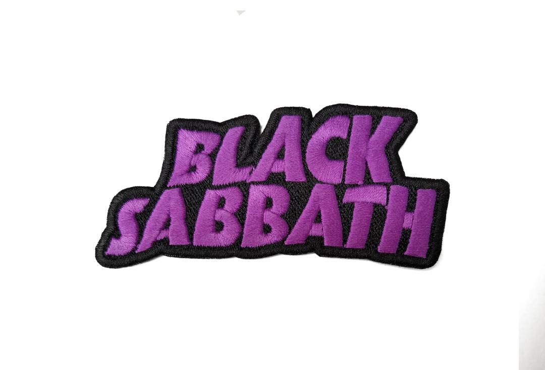 Official Band Merch | Black Sabbath - Cut Out Wavy Logo Woven Patch