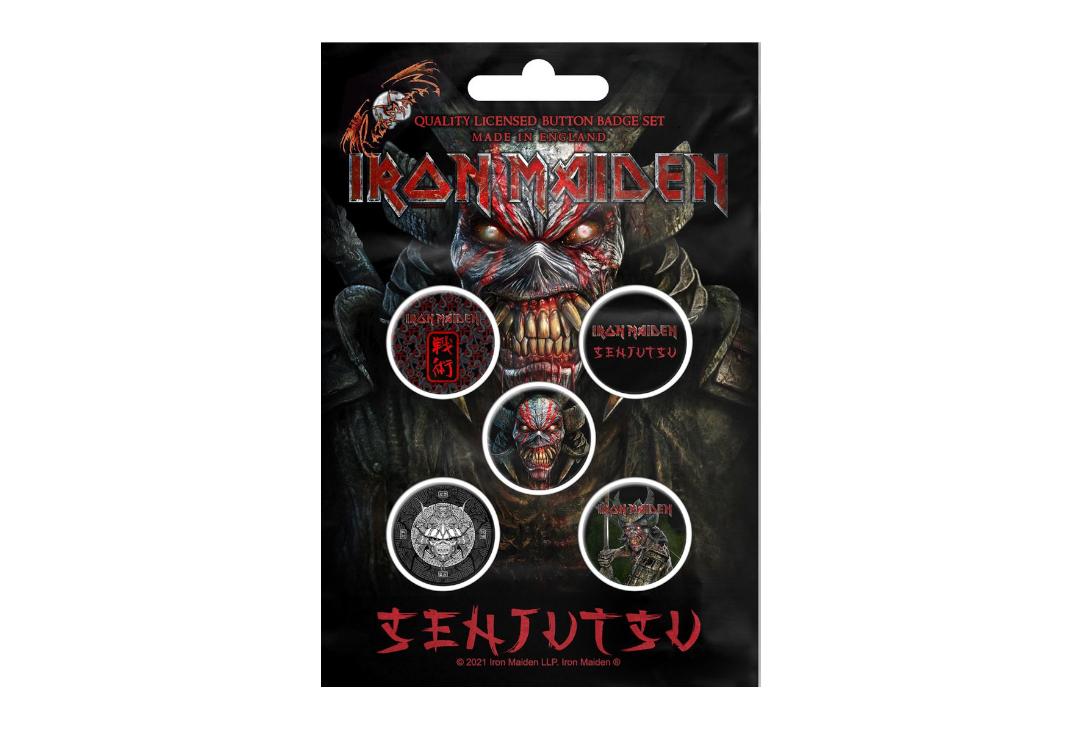 Official Band Merch | Iron Maiden - Senjutsu Button Badge Pack