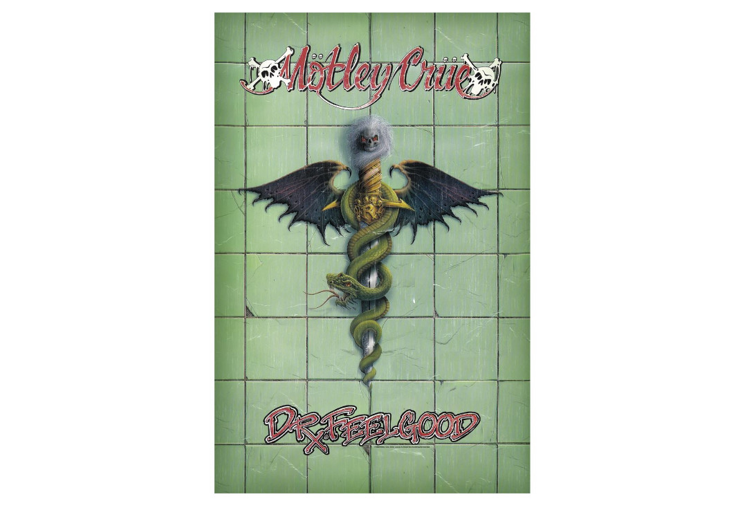 Official Band Merch | Motley Crue - Dr. Feelgood Printed Textile Poster